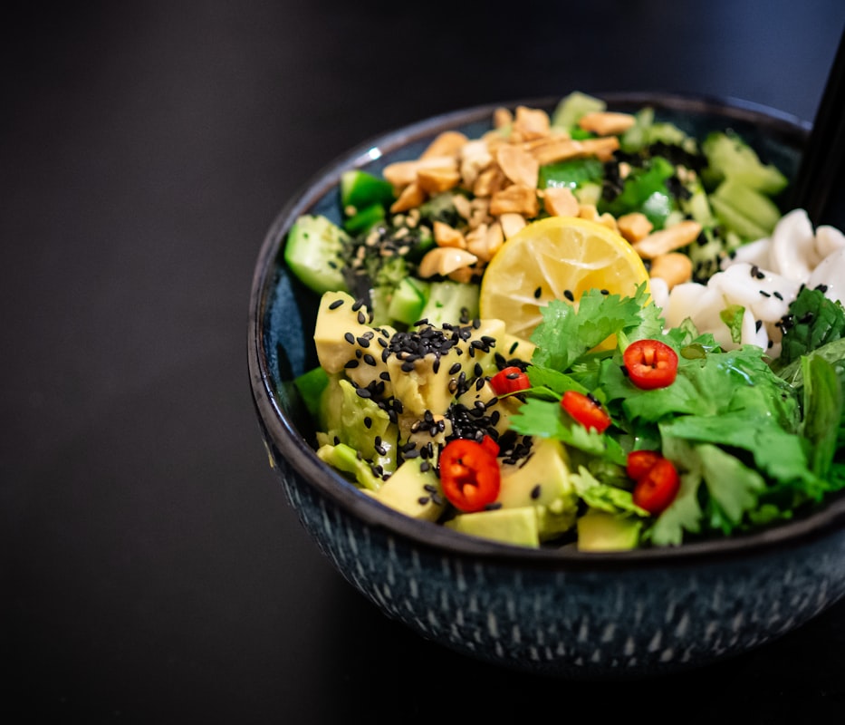 Fresh colorful vegetables and ingredients